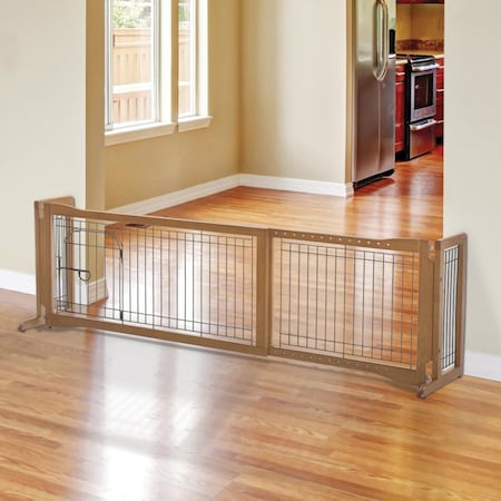 Richell Pet Sitter Freestanding Pet Gate Plus, Autumn Matte 94961