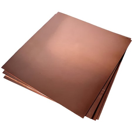 Southern Copper C11000 ETP Copper Sheet 0.062 in Thickness 12.0 in Width 24 in Length C11000PLT62-12-24