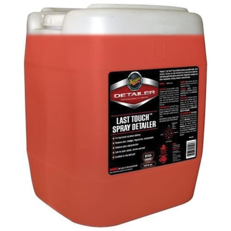 Meguiars Detailer Last Touch Spray, 5 gallon Pail, Pink, 849.17 g/L VOC D15505