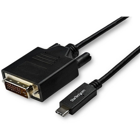 Startech.Com 3m USB-C auf DVI Kabel - USB 3.1 Typ C zu DVI - 1920 x 1200 - Schwarz CDP2DVI3MBNL