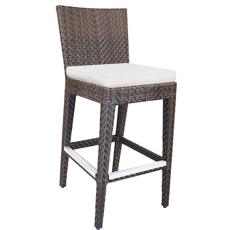 Hospitality Rattan Patio Soho Barstool with Cushion 903-6186-JBP-CUSH