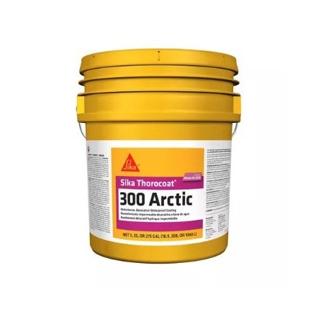 Sika Thorocoat 300 Arctic Waterborne, Modified Arcylic Waterproof Coating, Medium Tint Base 5 gal 808822