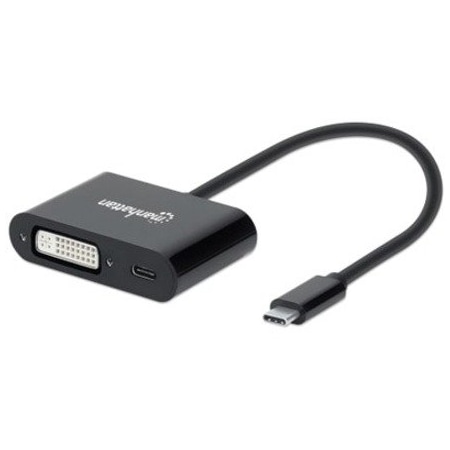 Manhattan - Strategic USB-C TO DVI CONVERTER WITH PD PORT 153423