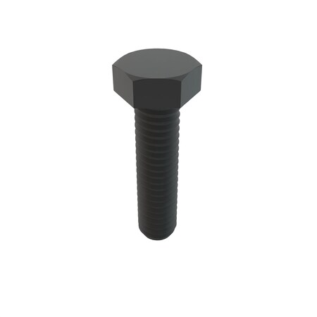 Zoro Select Not Graded, 5/16"-18 Hex Head Cap Screw, Black Oxide Stainless Steel, 1-1/4 in L, 50 PK 31-BLH-31C-125