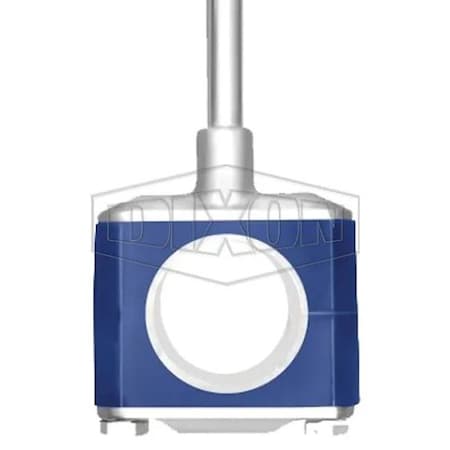 Dixon Hang Plate Tube Block Hanger, 3 in Pipe/Tube, Domestic B24-HP-G300