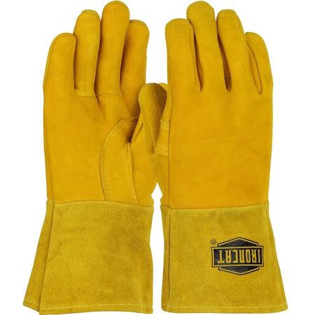 Ironcat Superior Top Grain Split Deerskin Leather MIG Welder's Glove w/Kevlar Stitching and Foam Lining 6030/L