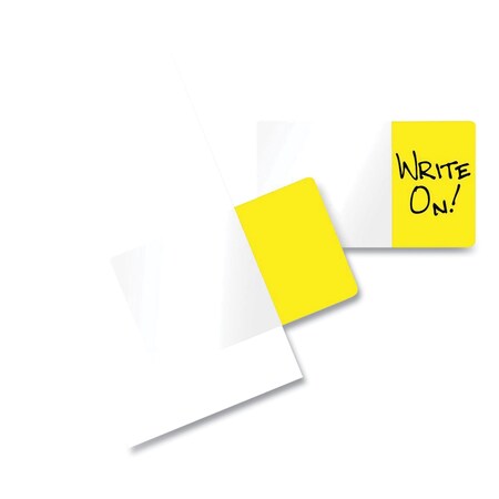 Redi-Tag Easy-To-Read Self-Stick Index Tabs, Yellow, 50PK 76805