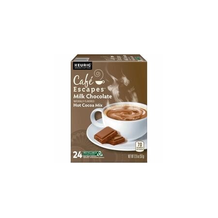Caf Escapes Cafe Escapes Pod Milk Chocolate Hot Cocoa Keurig Single-Serve K-Cup Pods, 24 Count, 24PK 5000330121