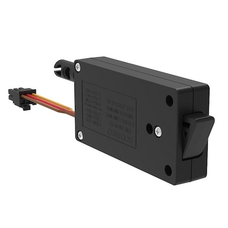 Southco Miniature Electronic Slide Bolt, Side Mount, Without Microswitch, With Mechanical Override EM-05-21-101