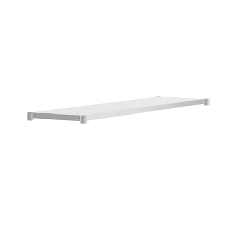 Flash Furniture Woodford Galvanized Under Shelf - Adjustable Lower Shelf for 24in. x 72in. Stainless Steel Tables NH-GU-2472-GG