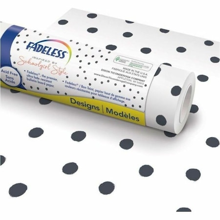 Fadeless Schoolgirl Style Bulletin Board Paper, 48in. x 50ft. Roll, BFF Painted Dots P0040085