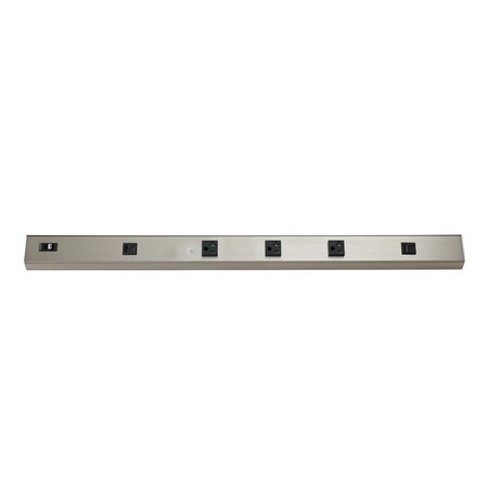 Westgate 30in ANGLED 3-RECEPTACLE 2 USB 20A POWER STRIP BN PSA-30-3R-2U-BN