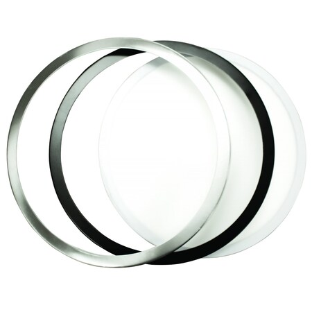 Gt-Lite 11" Round 1800 Lumen LED Flat Panel Wht/Blk/Nickel, Flush Mount, 5 CCT Dimmable, CRI 80, E26 Adapter GT-F11RWBN-6PK