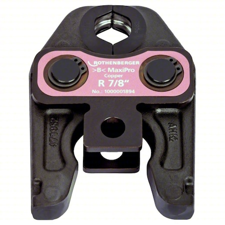 Rothenberger Press Jaw, Steel, 7/8 in Pipe Size 1000001894
