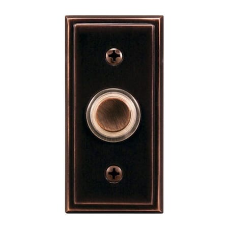Heath-Zenith SL-602-02 Halo Lighted Push Button, Antique Copper 3494259