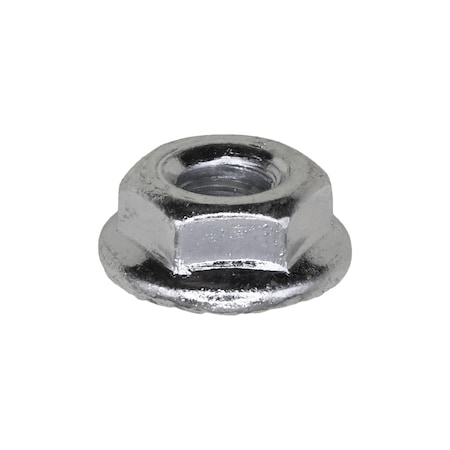 Auveco Spin Lock Nut with Serrated 1/4in-20 19/32in O.D., 100PK 14874