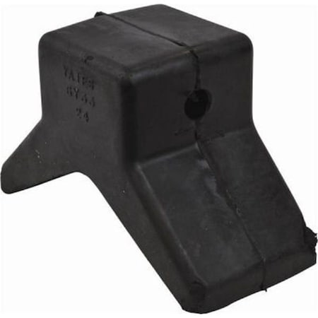 Alegria 112011 3 x 3 in. Y-Stop Rubber Block, Black AL2605984