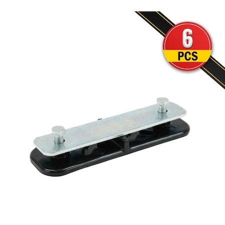 Mytee Products 4 Pcs Ground Protection Mats, 2ft x 8ft - White w/ 6 Pcs Single Connectors 10GPM-2805-WHITE-SINGLE