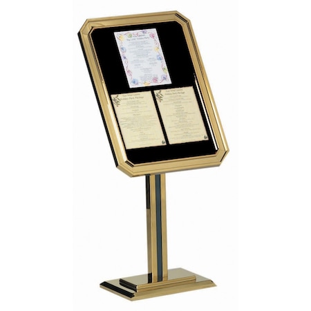Aarco Single Pedestal-Ornamental Sign Poster St, 49''Hx23''W Frame Size ID 26 1/2''Hx 18 1/2''W P31-B