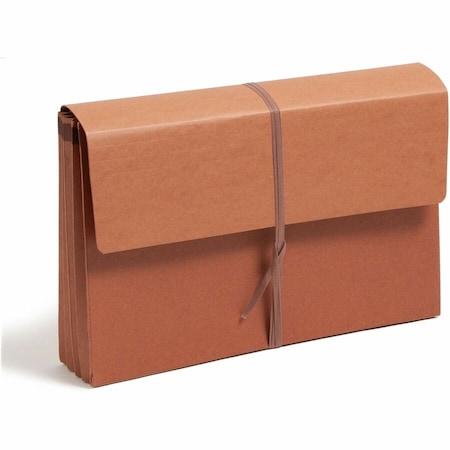 Smead REDROPE EXPANDING WALLETS W/ CLOTH-TIE, 3.5in EXPANSION, 1 SECTION, LEGAL SIZE, REDROPE 71055