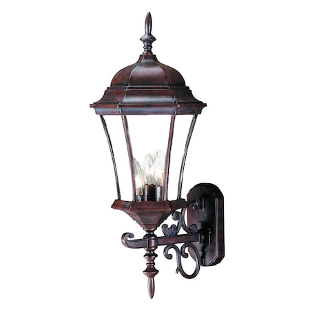 Homeroots Dark Brown Ornamental Carousel Lantern Wall Light 398381