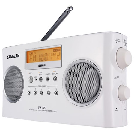 Sangean Digital Tuning Portable Stereo Receiver with Radio Data System PR-D5