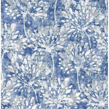 Advantage Dori Blue Painterly Floral Wallpaper 2980-26187