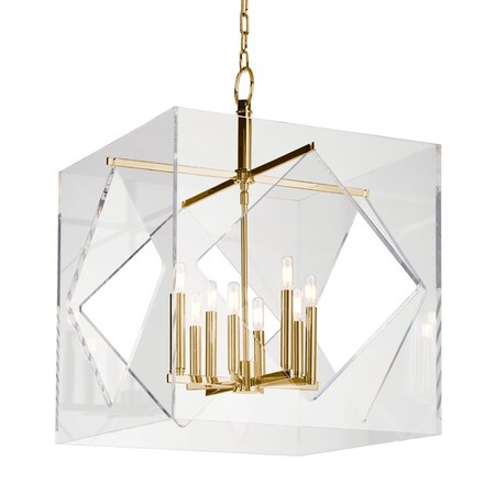 Hudson Valley Lighting Travis 8 Light Chandelier 24 In. Aged Brass 5924-AGB