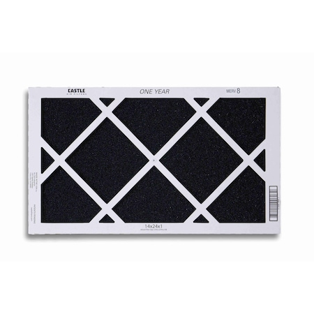 Castle Filters 14x24x1 Castle High Flow MERV 8 HVAC One-Year Air Filter 1-1424