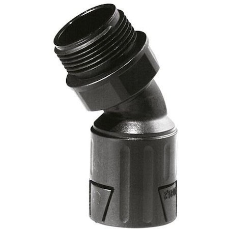 Flexa Gmbh RQLB1 45-M OD 21.2 Thread M25 x 1.5 IP 65 45 Deg Black 5118.021.225