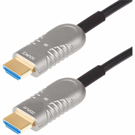 Startech.Com 50FT 15.2M HDMI 2.1 HYBRID ACTIVE OPTICAL CABLE AOC, CMP, PLENUM RATED, 8K ULTRA HIGH SPEED 8K-A-50F-HDMI-CABLE