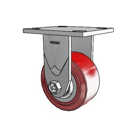 Colson 4 Series Rigid Plate Caster 4.04108.929 - Polyurethane on Polyolefin 4" Dia. 600 Lb. 4.04108.929