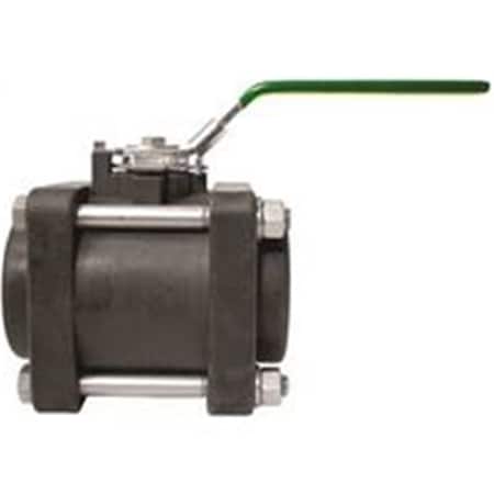 Green Leaf 0037838 4-Bolt Full Port Ball Valve, 0.75 in. 150 PSI, Polypropylene 37838