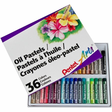 Pentel Oil Pastels, 36 Assorted Colors, Set of 36 PHN36