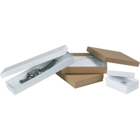 Partners Brand Jewelry Boxes, 5 1/4" x 3 3/4" x 7/8", Kraft, PK100 JB531K