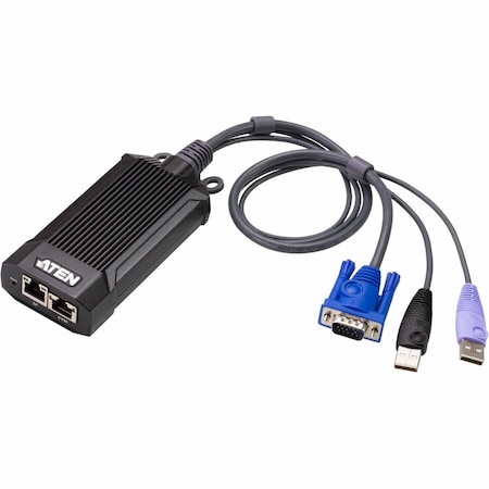 Aten USB VGA KVM DigiProcessor KG1900T - 1920 x 1200 - 2 x Network (RJ-45) - 2 x USB - 1 x VGA KG1900T