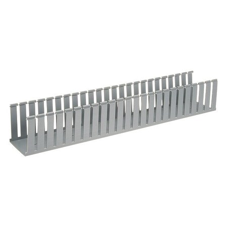 Panduit Wire Duct, Wide Slot, Gray, 4.25 W x 4 D G4X4LG6