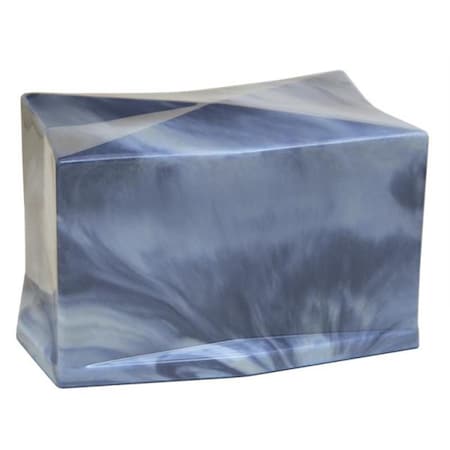 Fasttrack2Fitness Cultured Marble Cremation Jewell Adult Urn, Sky Blue FA2054220