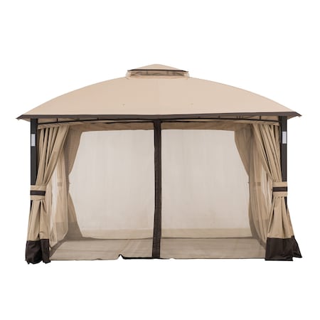 Sunjoy Light Tan Replacement Netting For Moorehead Steel Patio Gazebo 11X13 Ft A101011500 Sold At A111510400