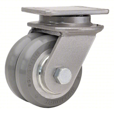 Hamilton PlateCaster, Swivl, Polyurethane, 4 11/16"H S-ENS-35SWC95