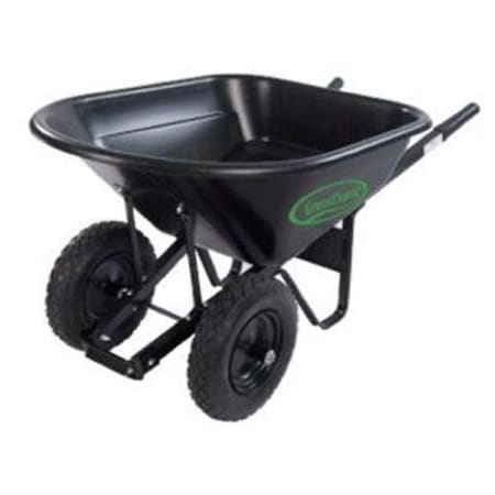 Green Thumb 8 cu. ft. Pro Poly Bed Wheelbarrow 274225
