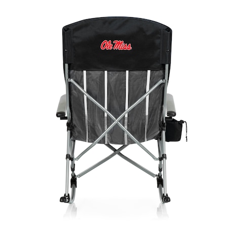 NCAA Ole Miss Rebels Outdoor Rocking Camp Chair - XL Heavy Duty Camping Chair