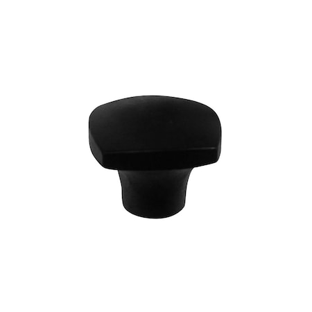 Strategic Brands 1 1/4in Square Knob - Aventura - Matte Black 74420