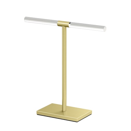 Gatco Countertop 11" Acrylic Hand Towel Holder, Brushed Brass 1344B