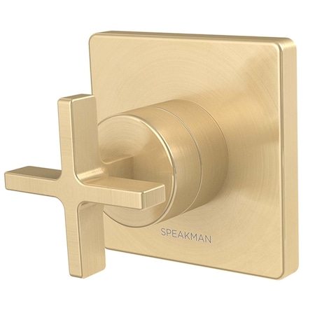 Speakman 3-Way Transfer Valve Trim, Cross Handle, Brushed Bronze CPT-1121-3-BBZ