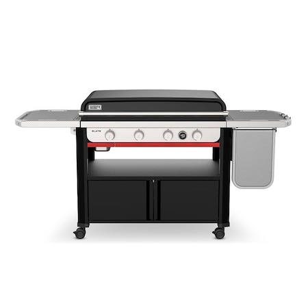 Weber Griddle Grill, Liquid Propane, 4-Burner, Black 1500216