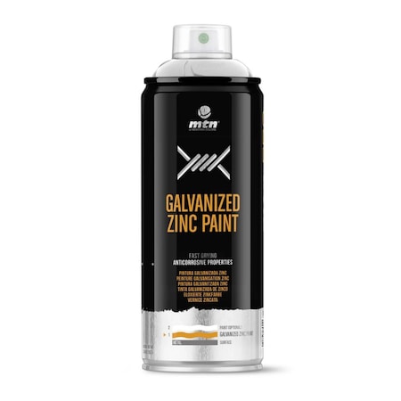 Mtn PRO Galvanized Zinc Spray Paint - Cold Galvanized, Matte Zinc 98% EX014PR0106
