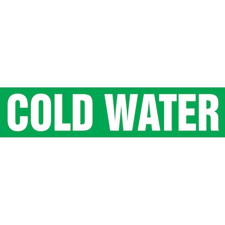 Accuform ASME ANSI PIPE MARKER COLD WATER RPK217SSH