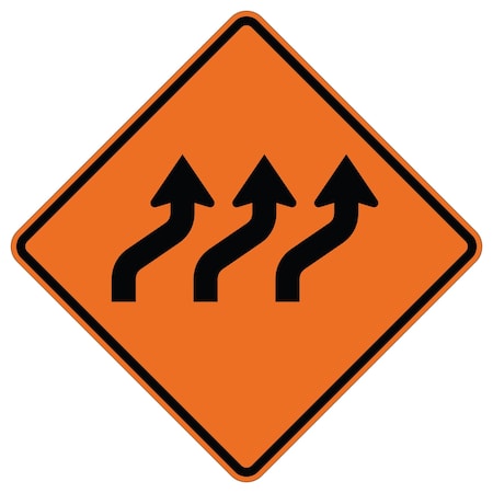 Sign Solutions Usa Traffic Sign, 30 in Width, Aluminum Sign, Diamond DUS06WZO3030W1-4cR