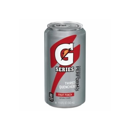 Gatorade G Series 02 Perform Thirst Quencher Ready-to-Drink Can, 11.6 fl oz, Fruit Punch, 24PK 308-30903